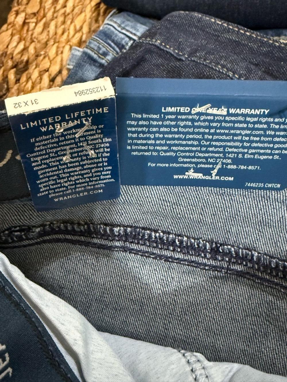 Wrangler Indigo Blue Q-baby Riding Jeans - Picture 3 of 3